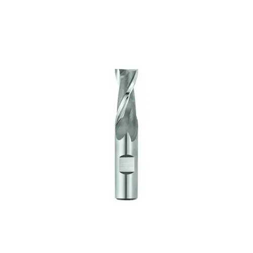 Square End Mill: 9/16 inch Dia, 1-1/8 inch LOC, 1/2 inch Shank Dia, 3-1/8 inch OAL, 2 Flutes, Cobalt Bright/Uncoated Square End Mill: 9/16 inch Dia, 1-1/8 inch LOC, 1/2 inch Shank Dia, 3-1/8 inch OAL, 2 Flutes, Cobalt Bright/Uncoated