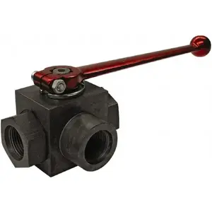HYDAC 2060717 Full Port Manual Ball Valve: 1/2" Pipe, Full Port