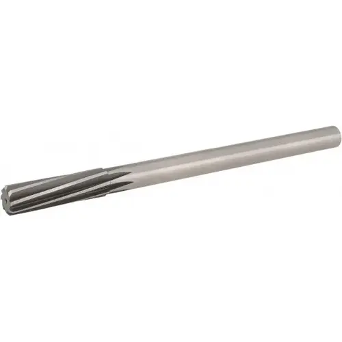 Chucking Reamer: 19/32" Dia, 8" OAL, 2" Flute Length, Straight-Cylindrical Shank, HSS Bright/Uncoated Chucking Reamer: 19/32" Dia, 8" OAL, 2" Flute Length, Straight-Cylindrical Shank, HSS Bright/Uncoated