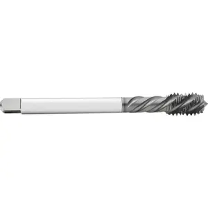 Emuge BU50C460.5043 Spiral Flute Tap: 1/4-28, UNF, 3 Flute, 2-3 P, 3B Class of Fit, High Speed Steel-E, GLT-1 Finish
