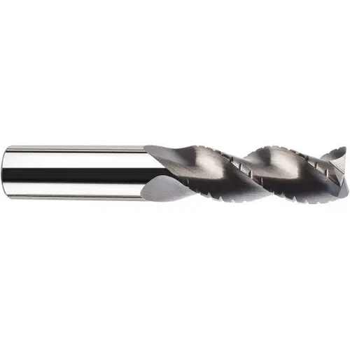 Corner Radius End Mill: 1/4" Dia, 1-1/4" LOC, 0.02" Radius, 3 Flutes, Solid Carbide Corner Radius End Mill: 1/4" Dia, 1-1/4" LOC, 0.02" Radius, 3 Flutes, Solid Carbide