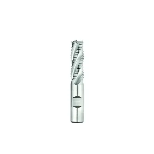 Roughing End Mill: 1/2" Dia, 4 Flutes, Single End, Cobalt TiCN Roughing End Mill: 1/2" Dia, 4 Flutes, Single End, Cobalt TiCN