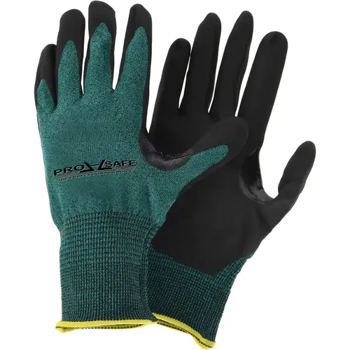 Cut & Puncture Resistant Gloves; Coating Material: Nitrile ; Coating Coverage: Palm & Fingers ; Glove Type: Cut Resistant ; Primary Material: HPPE Blend ; ANSI/ISEA Abrasion Resistance Level: 5 ; Color: Green Cut & Puncture Resistant Gloves; Coating Material: Nitrile ; Coating Coverage: Palm & Fingers ; Glove Type: Cut Resistant ; Primary Material: HPPE Blend ; ANSI/ISEA Abrasion Resistance Level: 5 ; Color: Green