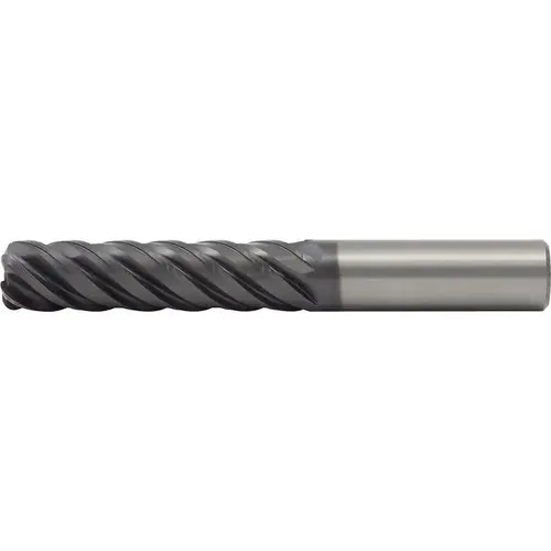 Corner Radius End Mill: 3/4" Dia, 3" LOC, 0.0300" Radius, 5 Flute, Solid Carbide AlTiN Corner Radius End Mill: 3/4" Dia, 3" LOC, 0.0300" Radius, 5 Flute, Solid Carbide AlTiN
