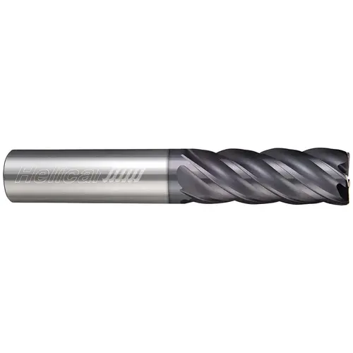 Corner Radius End Mill: 3/8" Dia, 1" LOC, 0.5 mm Radius, 3 Flutes, Solid Carbide Zplus