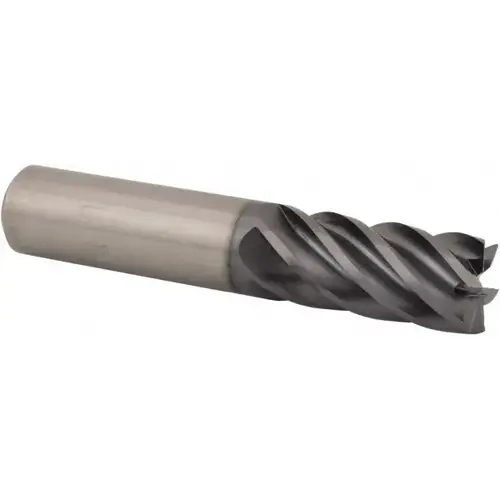 Square End Mill: 1 inch Dia, 2-1/4 inch LOC, 1 inch Shank Dia, 5 inch OAL, 6 Flutes, Solid Carbide AlTiN Square End Mill: 1 inch Dia, 2-1/4 inch LOC, 1 inch Shank Dia, 5 inch OAL, 6 Flutes, Solid Carbide AlTiN