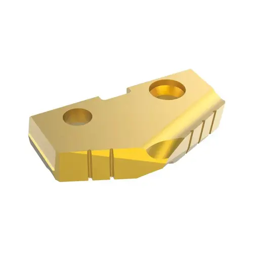 Spade Drill Insert: 1-23/32" Dia, Seat Size 3, Cobalt, 132 deg Point TiN Spade Drill Insert: 1-23/32" Dia, Seat Size 3, Cobalt, 132 deg Point TiN