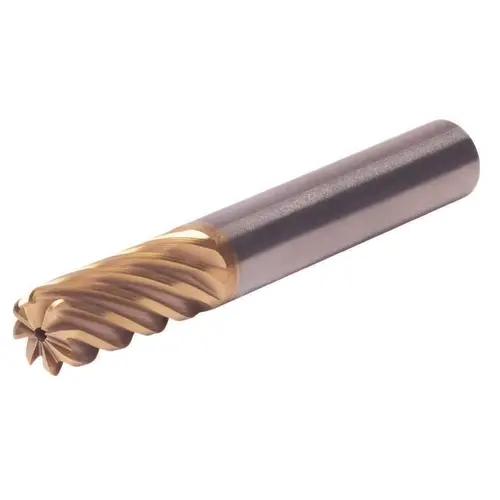 Corner Radius End Mill: 0.5" Dia, 1.0000" LOC, 35 deg Helix, Corner Radius End, Series HARVI IV AlCrN Corner Radius End Mill: 0.5" Dia, 1.0000" LOC, 35 deg Helix, Corner Radius End, Series HARVI IV AlCrN