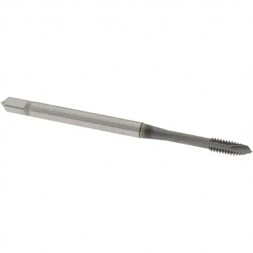 Spiral Point Tap: #5-40 UNC, 3 Flutes, Plug, 2B Class of Fit, Powdered Metal, TiCN Coated Spiral Point Tap: #5-40 UNC, 3 Flutes, Plug, 2B Class of Fit, Powdered Metal, TiCN Coated