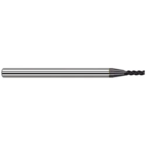 Square End Mill: 1/4" Dia, 3/4" LOC, 4 Flutes, Solid Carbide AlTiN