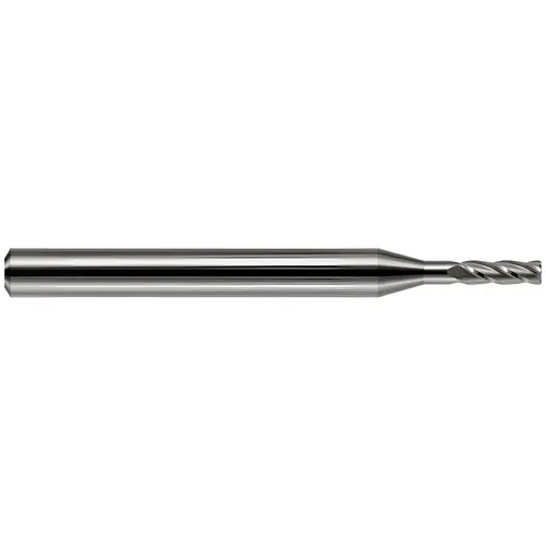 Corner Radius End Mill: 0.0930" Dia, 0.5625" LOC, 0.0300" Radius, 4 Flute, Solid Carbide AlTiN Corner Radius End Mill: 0.0930" Dia, 0.5625" LOC, 0.0300" Radius, 4 Flute, Solid Carbide AlTiN