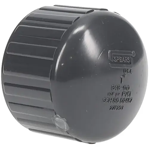 1" PVC Plastic Pipe End Cap 1" PVC Plastic Pipe End Cap