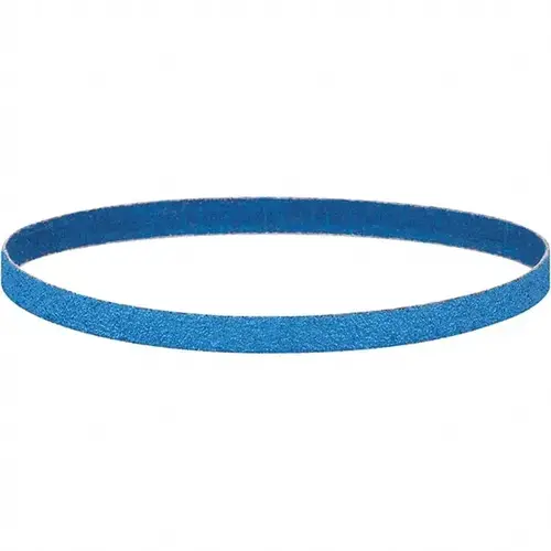 Abrasive Belt: 1-1/2" Wide, 30" OAL, 80 Grit, Zirconia Alumina