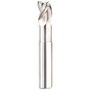 GWS 315546 Corner Radius End Mill: 1/2" Dia, 5/8" LOC, 0.12" Radius, 3 Flutes, Solid Carbide NF1