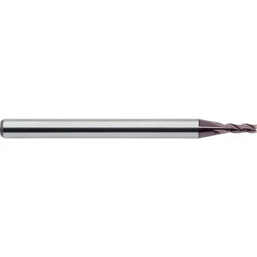 Square End Mill: 1/64" Dia, 3/64" LOC, 3 Flutes, Solid Carbide AlTiN Square End Mill: 1/64" Dia, 3/64" LOC, 3 Flutes, Solid Carbide AlTiN