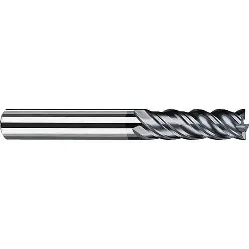 Square End Mill: 3/16" Dia, 9/16" LOC, 4 Flute, Solid Carbide Polychrome Square End Mill: 3/16" Dia, 9/16" LOC, 4 Flute, Solid Carbide Polychrome