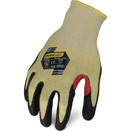 Cut-Resistant Gloves: Size X-Small, ANSI Cut A6, ANSI Puncture 3, Foam Nitrile, Series KKC5KV Cut-Resistant Gloves: Size X-Small, ANSI Cut A6, ANSI Puncture 3, Foam Nitrile, Series KKC5KV