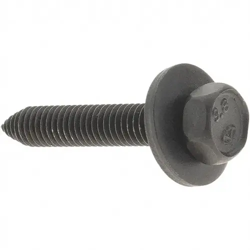 Hex Head Cap Screw: M6 x 1.00 x 35 mm, Grade 9.8 Steel, Black Oxide Finish Hex Head Cap Screw: M6 x 1.00 x 35 mm, Grade 9.8 Steel, Black Oxide Finish