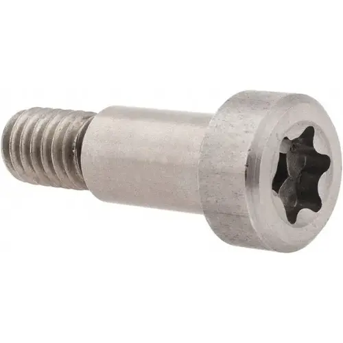 Shoulder Screw: 3/8" Shoulder Dia, 5/8" Shoulder Length, 5/16-18, 1/2" Thread Length, 416 Stainless Steel, Torx Shoulder Screw: 3/8" Shoulder Dia, 5/8" Shoulder Length, 5/16-18, 1/2" Thread Length, 416 Stainless Steel, Torx