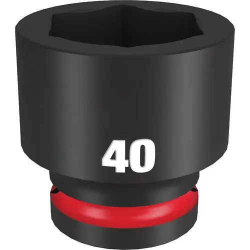 Impact Socket: 3/4" Drive, 40mm Socket, Hex Drive Impact Socket: 3/4" Drive, 40mm Socket, Hex Drive