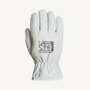 Superior Glove Works 378GKGE-L Cut & Puncture Resistant Gloves; Coating Material: Uncoated ; Coating Coverage: Uncoated ; Glove Type: Cut-Resistant ; ANSI/ISEA Cut Resistance Level: A4 ; Primary Material: Leather ; ANSI/ISEA Abrasion Resistance Level: 4