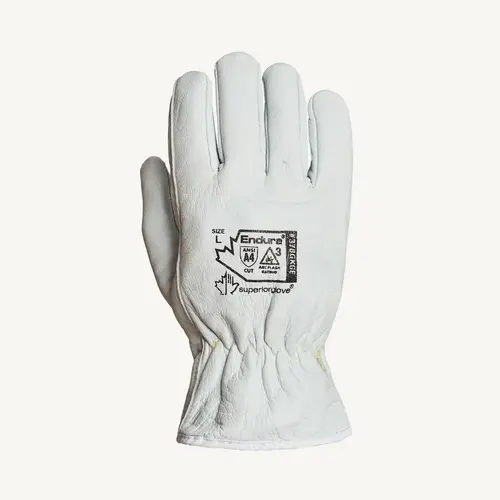 Cut & Puncture Resistant Gloves; Coating Material: Uncoated ; Coating Coverage: Uncoated ; Glove Type: Cut-Resistant ; ANSI/ISEA Cut Resistance Level: A4 ; Primary Material: Leather ; ANSI/ISEA Abrasion Resistance Level: 4 Cut & Puncture Resistant Gloves; Coating Material: Uncoated ; Coating Coverage: Uncoated ; Glove Type: Cut-Resistant ; ANSI/ISEA Cut Resistance Level: A4 ; Primary Material: Leather ; ANSI/ISEA Abrasion Resistance Level: 4