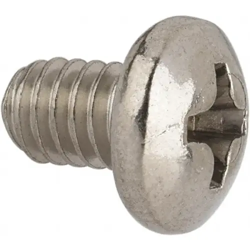 Machine Screw: #8-32 x 1/4" Length Under Head, Pan Head, Phillips