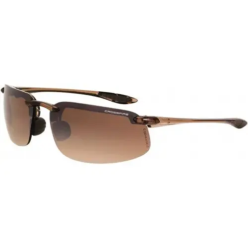 Safety Glass: Scratch-Resistant, Polycarbonate, Brown Lenses, Full-Framed, UV Protection