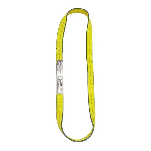 Endless Sling: 2" Wide, 2 ft Long, 12,200 lb Vertical, 9,800 lb Choker, 24,400 lb Basket, Polyester