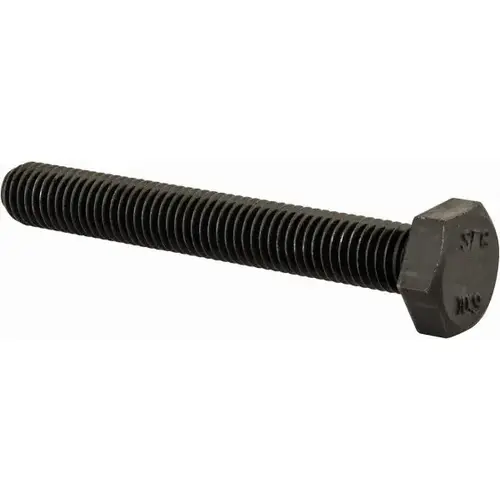Hex Head Cap Screw: M10 x 1.50 x 75 mm, Grade 10.9 Steel, Uncoated Hex Head Cap Screw: M10 x 1.50 x 75 mm, Grade 10.9 Steel, Uncoated