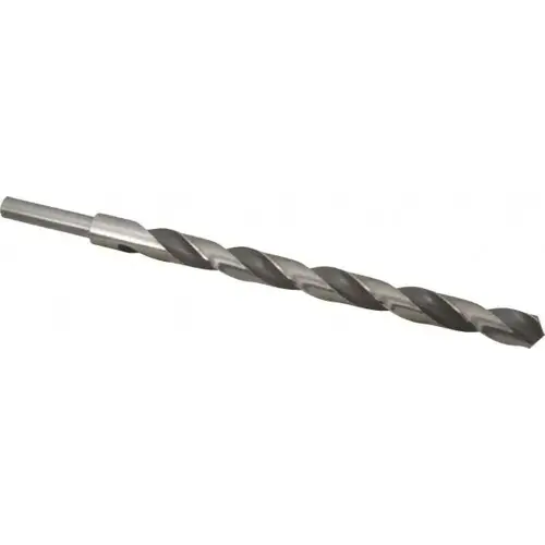 Reduced Shank Drill Bit: 47/64 inch Dia, 1/2 inch Shank Dia, 118 0, High Speed Steel Coated