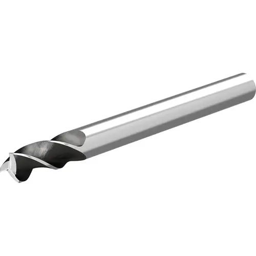 Square End Mill: 1/2" Dia, 1-1/4" LOC, 3 Flute, Solid Carbide Bright/Uncoated Square End Mill: 1/2" Dia, 1-1/4" LOC, 3 Flute, Solid Carbide Bright/Uncoated