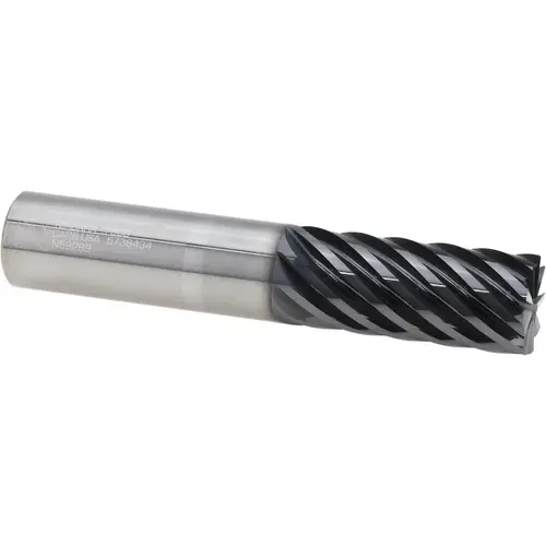 Corner Chamfer End Mill: 3/4" Dia, 1-5/8" LOC, 9 Flute, 0.0100" Chamfer Width, Solid Carbide AlTiN Corner Chamfer End Mill: 3/4" Dia, 1-5/8" LOC, 9 Flute, 0.0100" Chamfer Width, Solid Carbide AlTiN