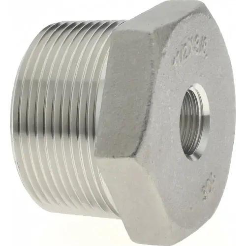 Pipe Bushing: 1-1/2 x 3/8" Fitting, 304 Stainless Steel