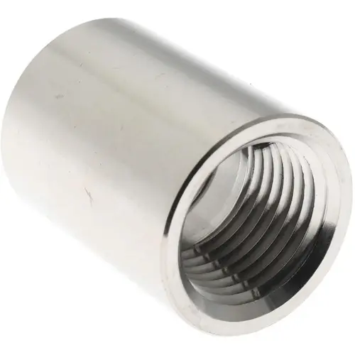 Pipe Coupling: 1/2" Fitting, 304 Stainless Steel Pipe Coupling: 1/2" Fitting, 304 Stainless Steel