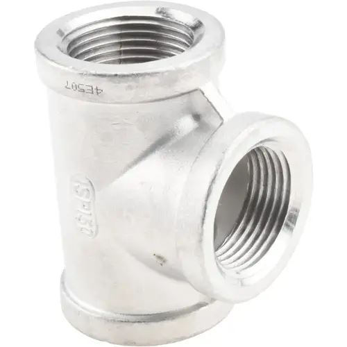 Pipe Tee: 1" Fitting, 304 Stainless Steel