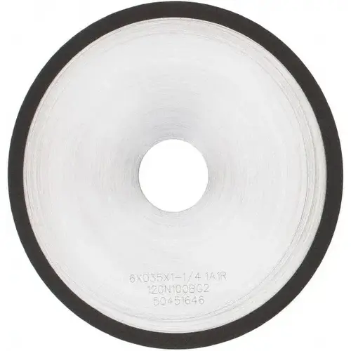 Cutoff Wheel: Type 1A1R, 6" Dia, 0.035" Thick, 1-1/4" Hole, Diamond Cutoff Wheel: Type 1A1R, 6" Dia, 0.035" Thick, 1-1/4" Hole, Diamond
