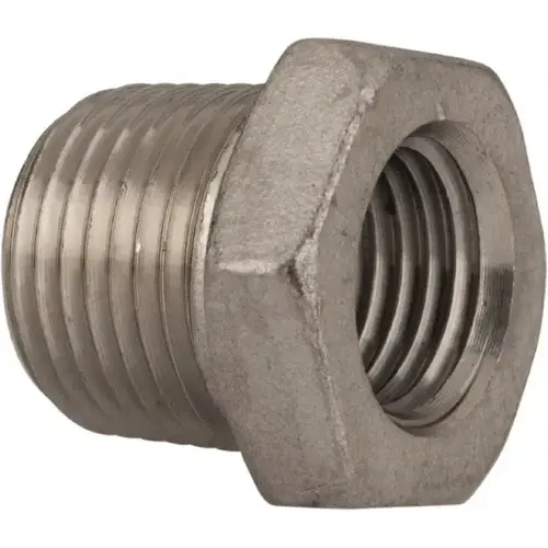 Pipe Bushing: 3/8 x 1/4" Fitting, 304 Stainless Steel Pipe Bushing: 3/8 x 1/4" Fitting, 304 Stainless Steel