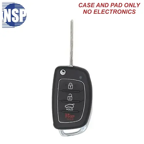 3F04 4-BTN FLIP KEY SHELL WITH HY18R BLADE - L,U,P,H 3F04 4-BTN FLIP KEY SHELL WITH HY18R BLADE - L,U,P,H