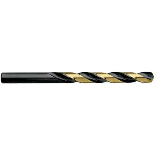 Jobber Drill: 7/64" Dia, 135 deg Point, High Speed Steel Black/Gold Jobber Drill: 7/64" Dia, 135 deg Point, High Speed Steel Black/Gold