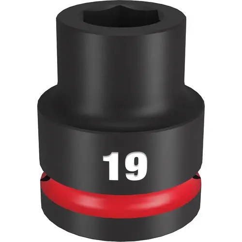 Impact Socket: 3/4" Drive, 19mm Socket, Hex Drive Impact Socket: 3/4" Drive, 19mm Socket, Hex Drive