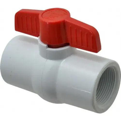 Miniature Manual Ball Valve: 1-1/4" Pipe, Full Port