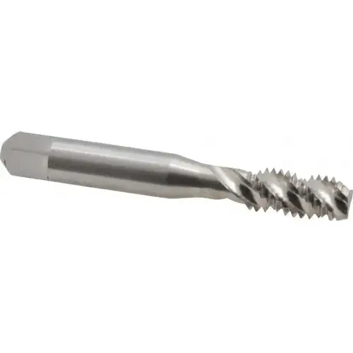 Spiral Flute Tap: 3/8-16 UNC, 3 Flutes, Modified Bottoming, 3B Class of Fit, Powdered Metal, Bright/Uncoated Spiral Flute Tap: 3/8-16 UNC, 3 Flutes, Modified Bottoming, 3B Class of Fit, Powdered Metal, Bright/Uncoated