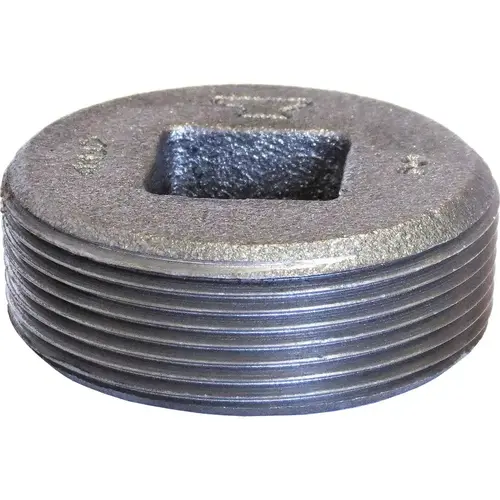 Black Countersunk Plug: 2", Threaded Black Countersunk Plug: 2", Threaded