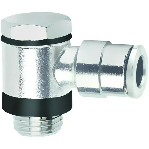 Push-To-Connect Tube to Male & Tube to Male BSPP Tube Fitting: Elbow Banjo Assembly, 1/8" Thread Push-To-Connect Tube to Male & Tube to Male BSPP Tube Fitting: Elbow Banjo Assembly, 1/8" Thread