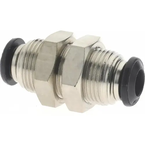 Push-To-Connect Tube to Tube Tube Fitting: Bulkhead Union, M14 x 1 Thread