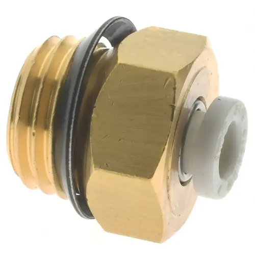 Push-to-Connect Tube Fitting: Connector, 1/4" Thread Push-to-Connect Tube Fitting: Connector, 1/4" Thread