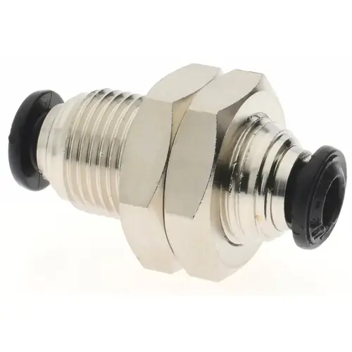 Push-To-Connect Tube to Tube Tube Fitting: Bulkhead Union, M12 x 1 Thread