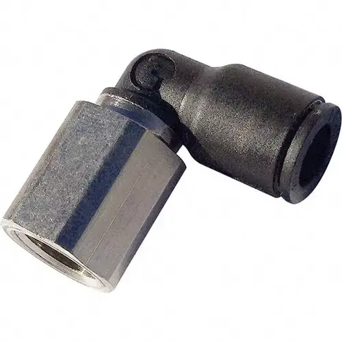 Push-To-Connect Tube Fitting: 90 degree Female Elbow, 1/8" Thread
