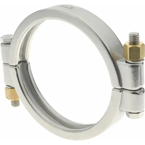 Sanitary Stainless Steel Pipe High Pressure Clamp: 4", Clamp Connection